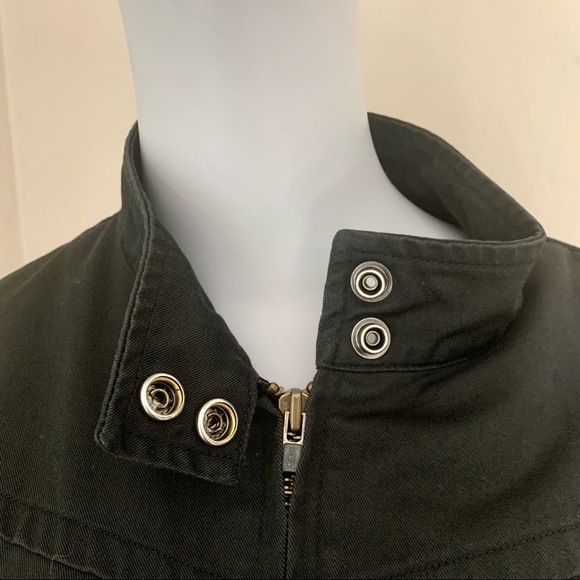 VOLCOM Frochickie Jacket Full Zip Twill Cotton Black Utility Size Large - Picture 4 of 16